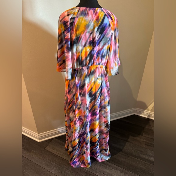 Torrid Hi-Low Watercolor Dress - Picture 4 of 7